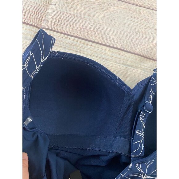 Niptuck Swim Women's Ruched Bodice Printed One Piece Swimsuit - 8 - Picture 9 of 12